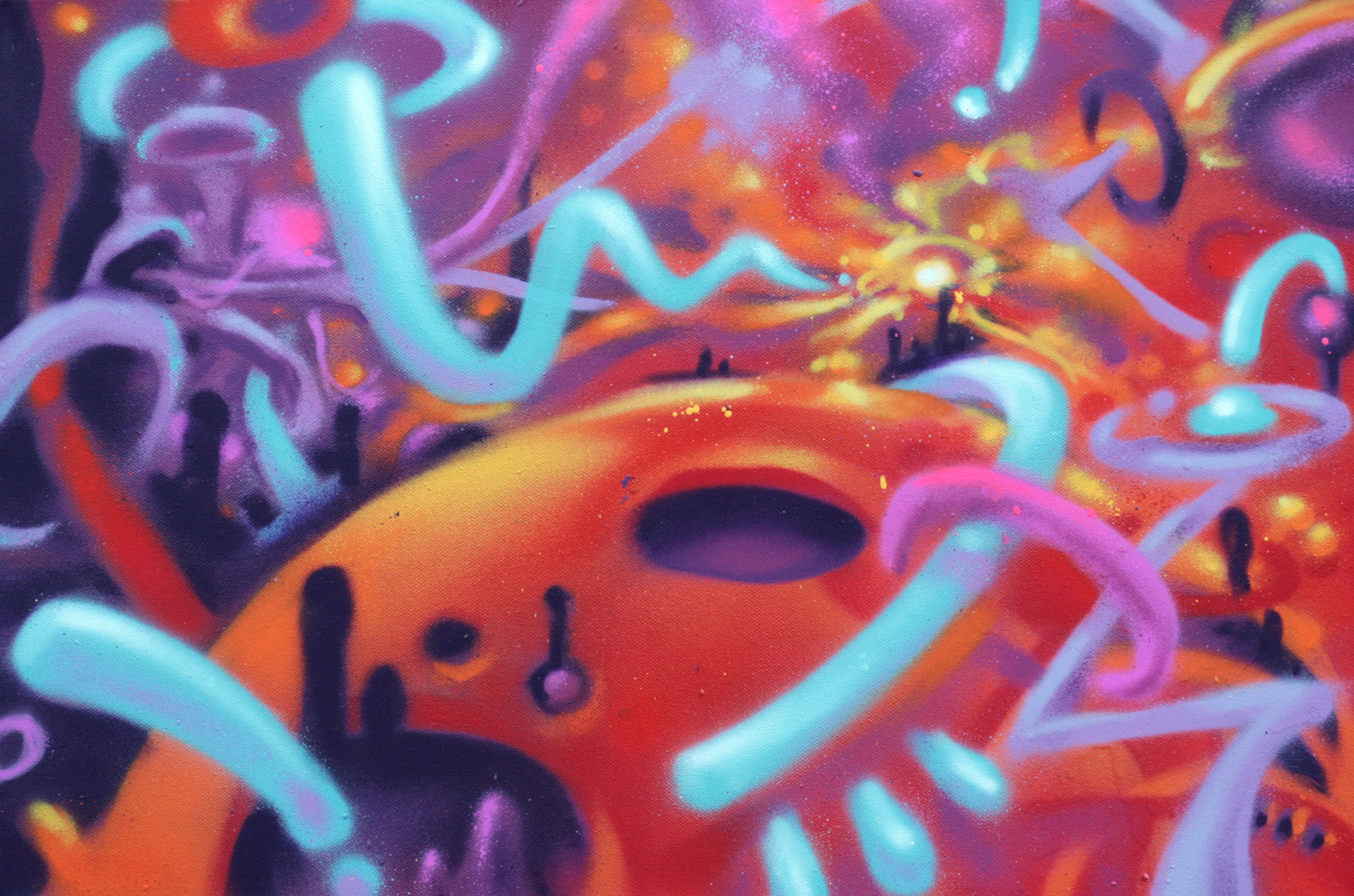 Freestyle - 60 x 40 cm - 450 € - Spray paint on canvas