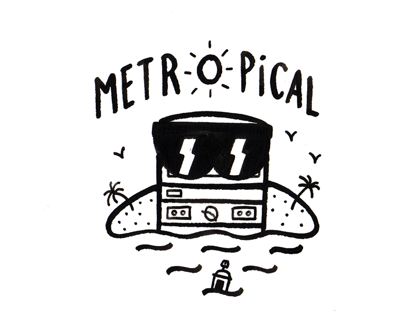 Metropical - 50x70cm - 400€ -  Acrylique sur papier