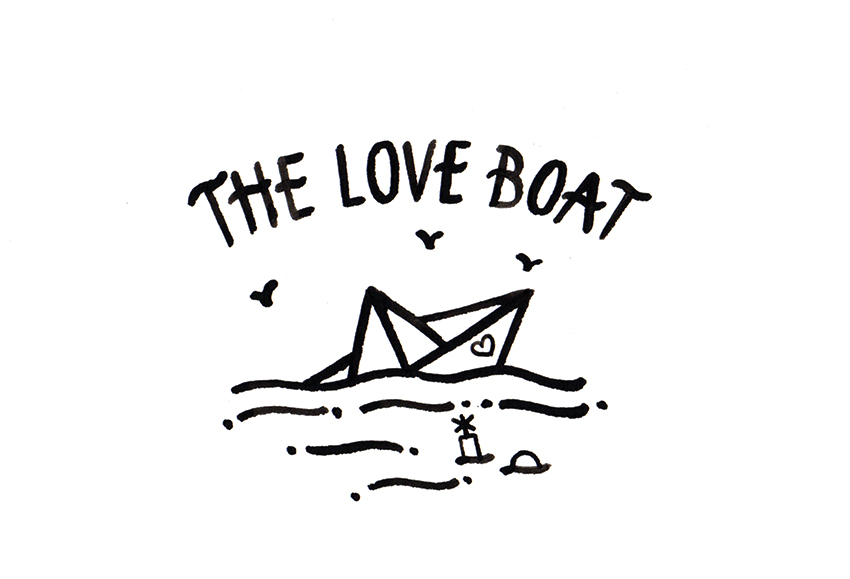 The love boat - 50x70cm - 400€ - Acrylique sur papier