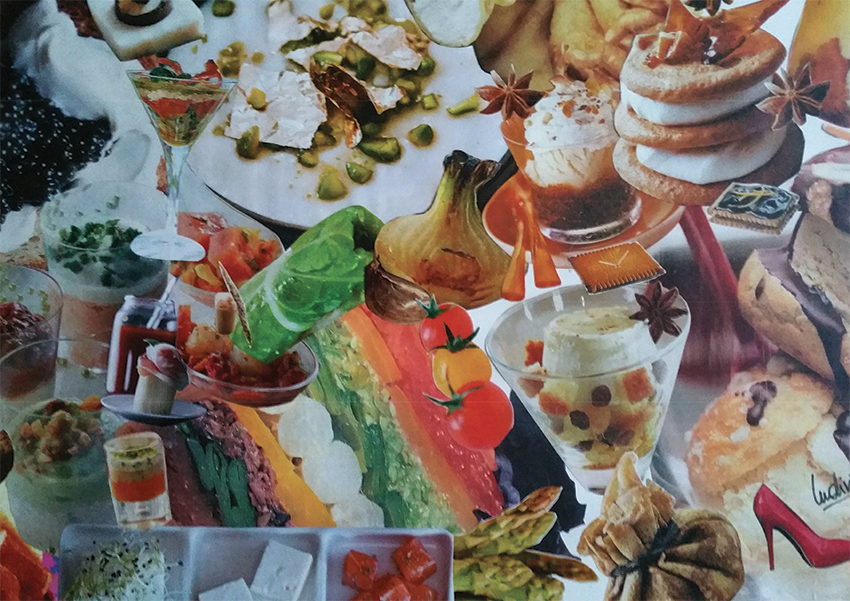 Le Gourmet - 50x40 cm - 750€ - Collages