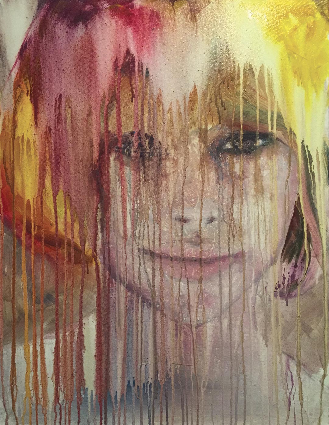 Mireille D. - 65x50 cm - 950€ - Acrylique sur toile 