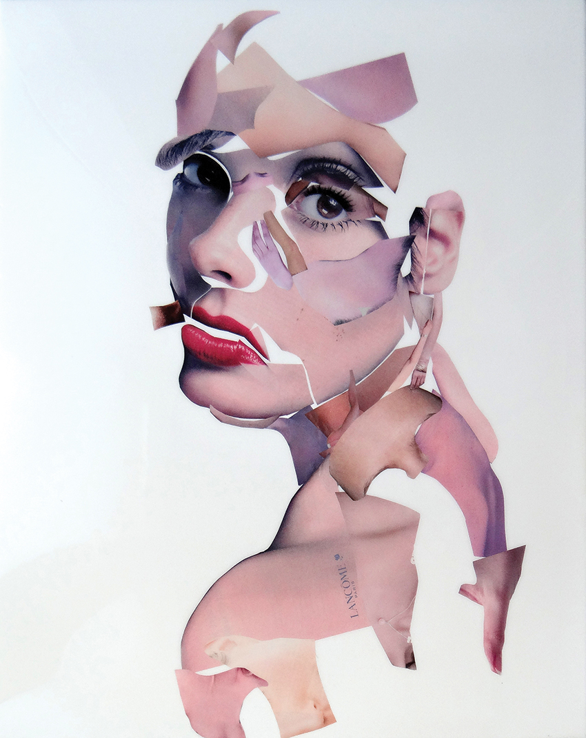 DisCover FACES - 50x60 cm - 400 € - Collages sur toile, Epoxy