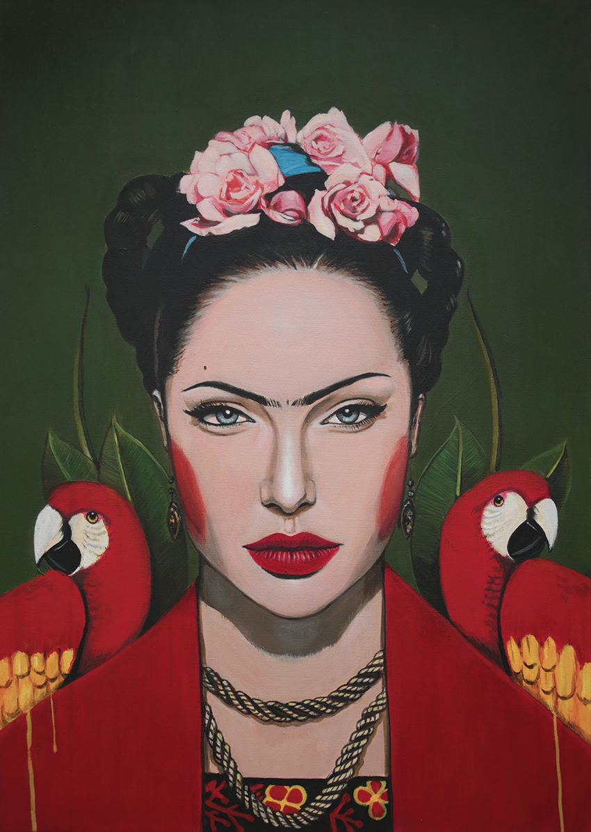 Angelina - Fridah - 92x65cm - 2500€ - Acrylique sur toile